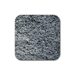 Rough Grey Stone Rubber Coaster (square)  by trendistuff