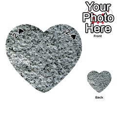 Rough Grey Stone Playing Cards 54 (heart)  by trendistuff