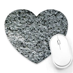 Rough Grey Stone Heart Mousepads by trendistuff