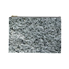 Rough Grey Stone Cosmetic Bag (large)  by trendistuff