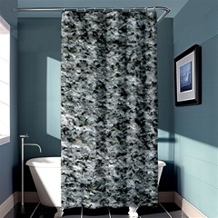 Rough Grey Stone Shower Curtain 36  X 72  (stall) 