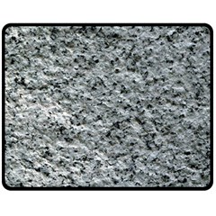 Rough Grey Stone Double Sided Fleece Blanket (medium)  by trendistuff