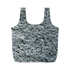 Rough Grey Stone Full Print Recycle Bags (m)  by trendistuff