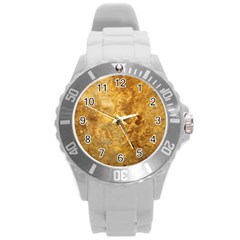 Rosia Montana Round Plastic Sport Watch (l) by trendistuff