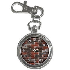 Red And Black Brick Wall Key Chain Watches by trendistuff