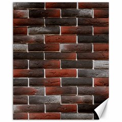 Red And Black Brick Wall Canvas 16  X 20   by trendistuff