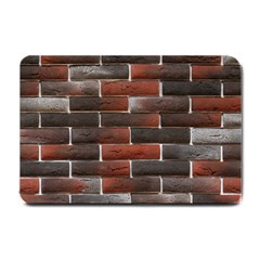 Red And Black Brick Wall Small Doormat 