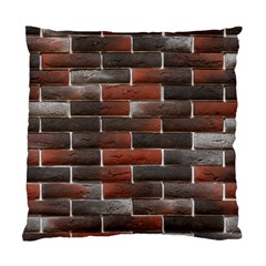 Red And Black Brick Wall Standard Cushion Case (one Side)  by trendistuff