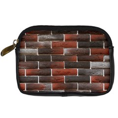 Red And Black Brick Wall Digital Camera Cases by trendistuff