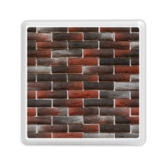 Red And Black Brick Wall Memory Card Reader (square) 