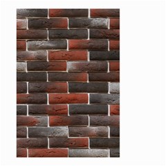 Red And Black Brick Wall Small Garden Flag (two Sides)