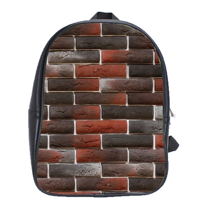 RED AND BLACK BRICK WALL School Bags (XL) 