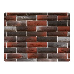 Red And Black Brick Wall Double Sided Flano Blanket (mini)  by trendistuff