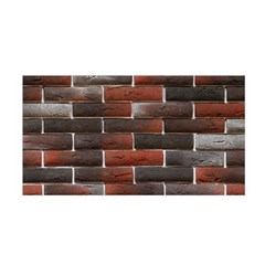 Red And Black Brick Wall Satin Wrap by trendistuff