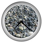 PEBBLES Wall Clocks (Silver) 