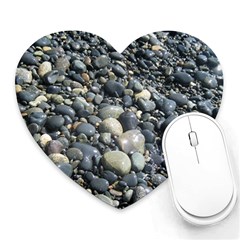 Pebbles Heart Mousepads by trendistuff