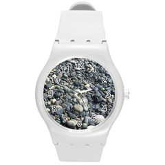 Pebbles Round Plastic Sport Watch (m) by trendistuff