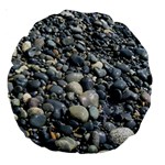 PEBBLES Large 18  Premium Round Cushions Front