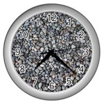 PEBBLE BEACH Wall Clocks (Silver) 