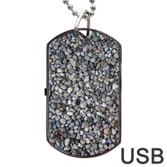 Pebble Beach Dog Tag Usb Flash (one Side)