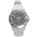 PEBBLE BEACH Round Plastic Sport Watch (L)