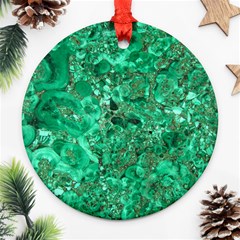 Marble Green Ornament (round) 