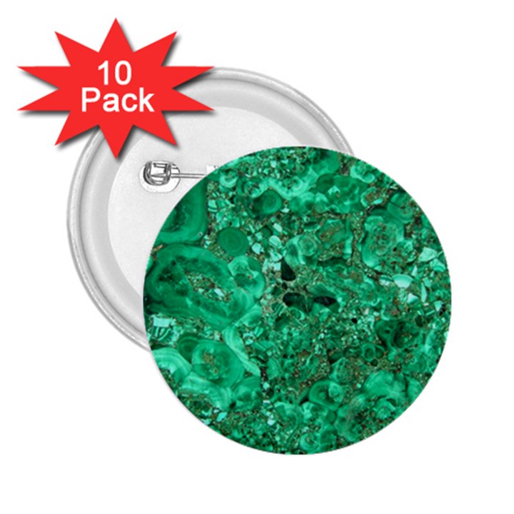 MARBLE GREEN 2.25  Buttons (10 pack) 