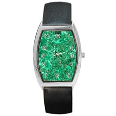 Marble Green Barrel Metal Watches by trendistuff