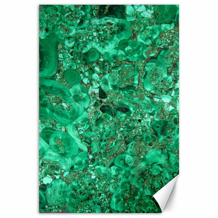 MARBLE GREEN Canvas 24  x 36 