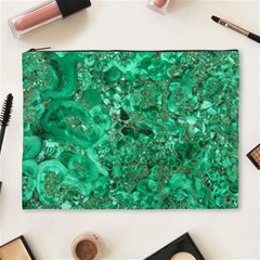 Marble Green Cosmetic Bag (xl) by trendistuff