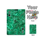 MARBLE GREEN Playing Cards 54 (Mini)  Front - Spade2