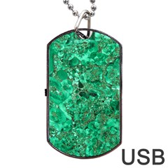 Marble Green Dog Tag Usb Flash (two Sides)  by trendistuff