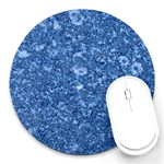 MARBLE BLUE Round Mousepads