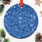 MARBLE BLUE Ornament (Round) 