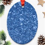 MARBLE BLUE Ornament (Oval) 