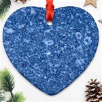 MARBLE BLUE Ornament (Heart) 