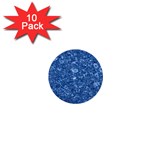 MARBLE BLUE 1  Mini Buttons (10 pack) 