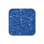 MARBLE BLUE Rubber Coaster (Square) 