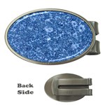 MARBLE BLUE Money Clips (Oval) 