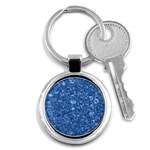 MARBLE BLUE Key Chains (Round) 