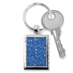 MARBLE BLUE Key Chains (Rectangle) 