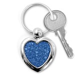 MARBLE BLUE Key Chains (Heart) 