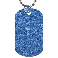 MARBLE BLUE Dog Tag (One Side)