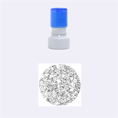 MARBLE BLUE Rubber Round Stamps (Small)