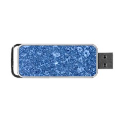 Marble Blue Portable Usb Flash (two Sides)