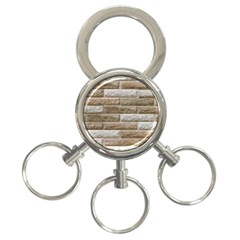 Light Brick Wall 3-ring Key Chains by trendistuff