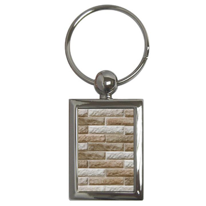 LIGHT BRICK WALL Key Chains (Rectangle) 