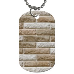 Light Brick Wall Dog Tag (one Side) by trendistuff