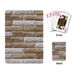 Light Brick Wall Playing Card by trendistuff