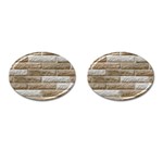 LIGHT BRICK WALL Cufflinks (Oval) Front(Pair)